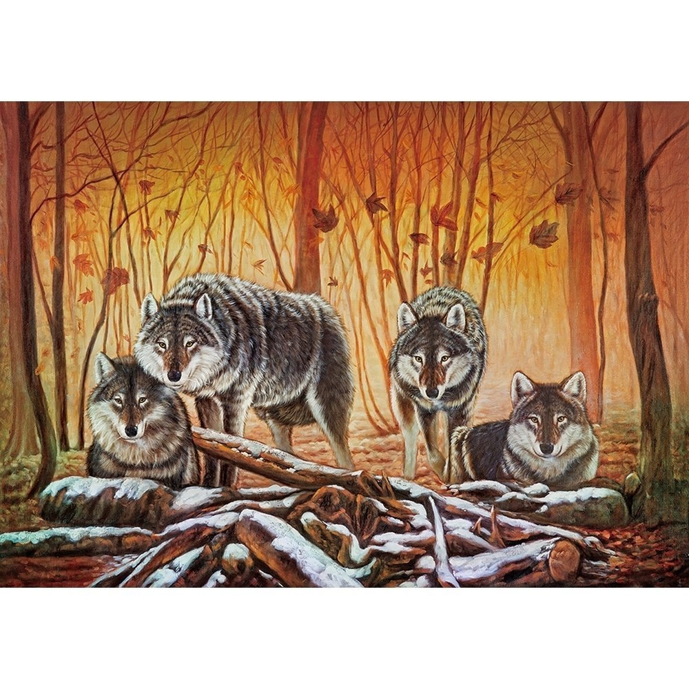 The Wolf Lair - 1000pc Jigsaw Puzzle by Lafayette Puzzle Factory