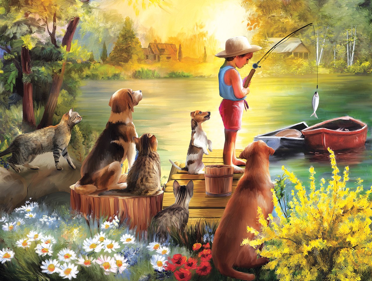 Waiting for Dinner - 300pc Jigsaw Puzzle by Sunsout  			  					NEW