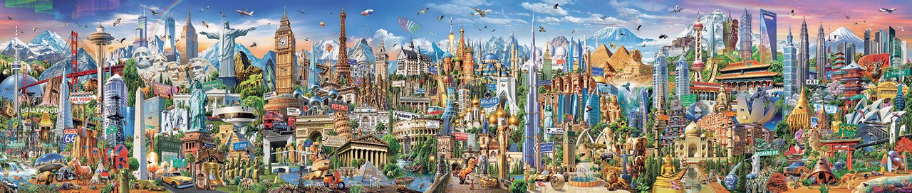 Around the World - 42000pc Jigsaw Puzzle By Educa  			  					NEW