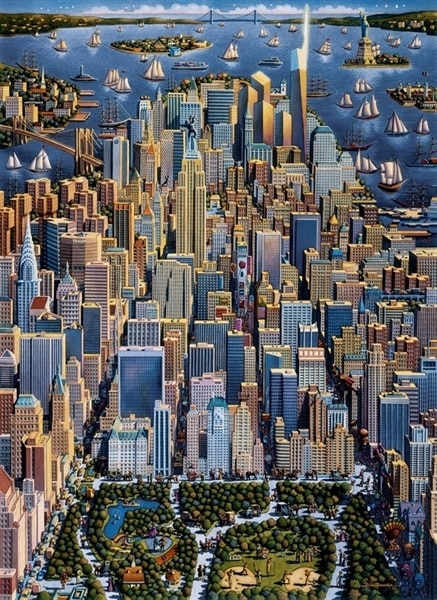 New York - 1000pc Jigsaw Puzzle by Dowdle