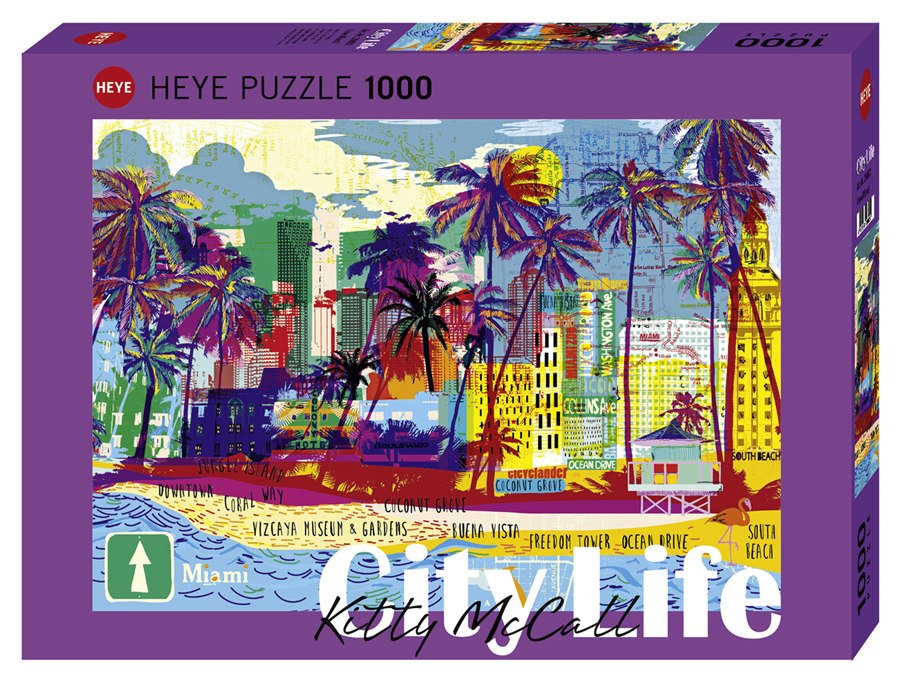 I Love Miami! - 1000pc Jigsaw Puzzle By Heye  			  					NEW - image 1