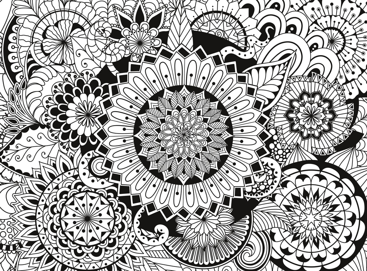 3D Color Therapy: Flowers - 500 pc Jigsaw Puzzle by Clementoni  			  					NEW - image 1