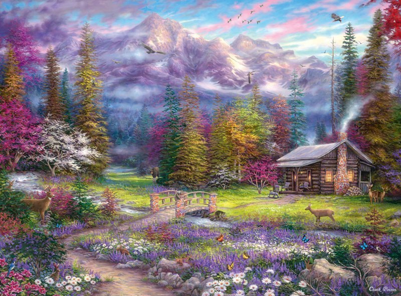 Chuck Pinson Escapes: Inspirations of Spring - 1000pc Jigsaw Puzzle by Buffalo Games