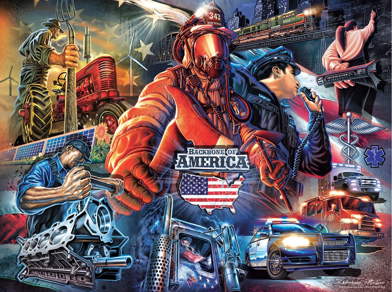 The Backbone of America - 1000pc Jigsaw Puzzle By Sunsout  			  					NEW