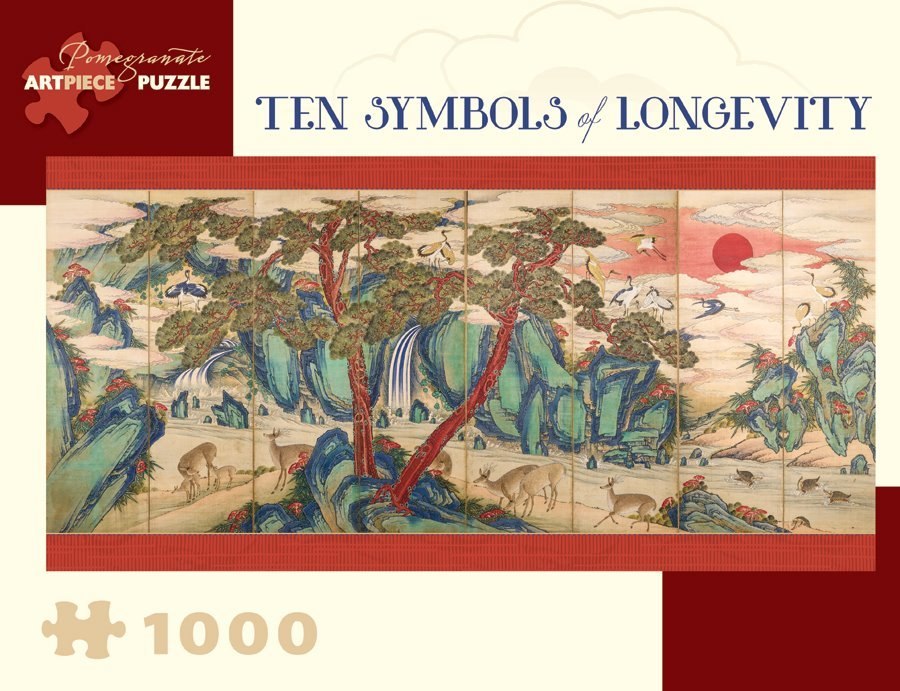 Ten Symbols of Longevity - 1000pc Jigsaw Puzzle by Pomegranate  			  					NEW