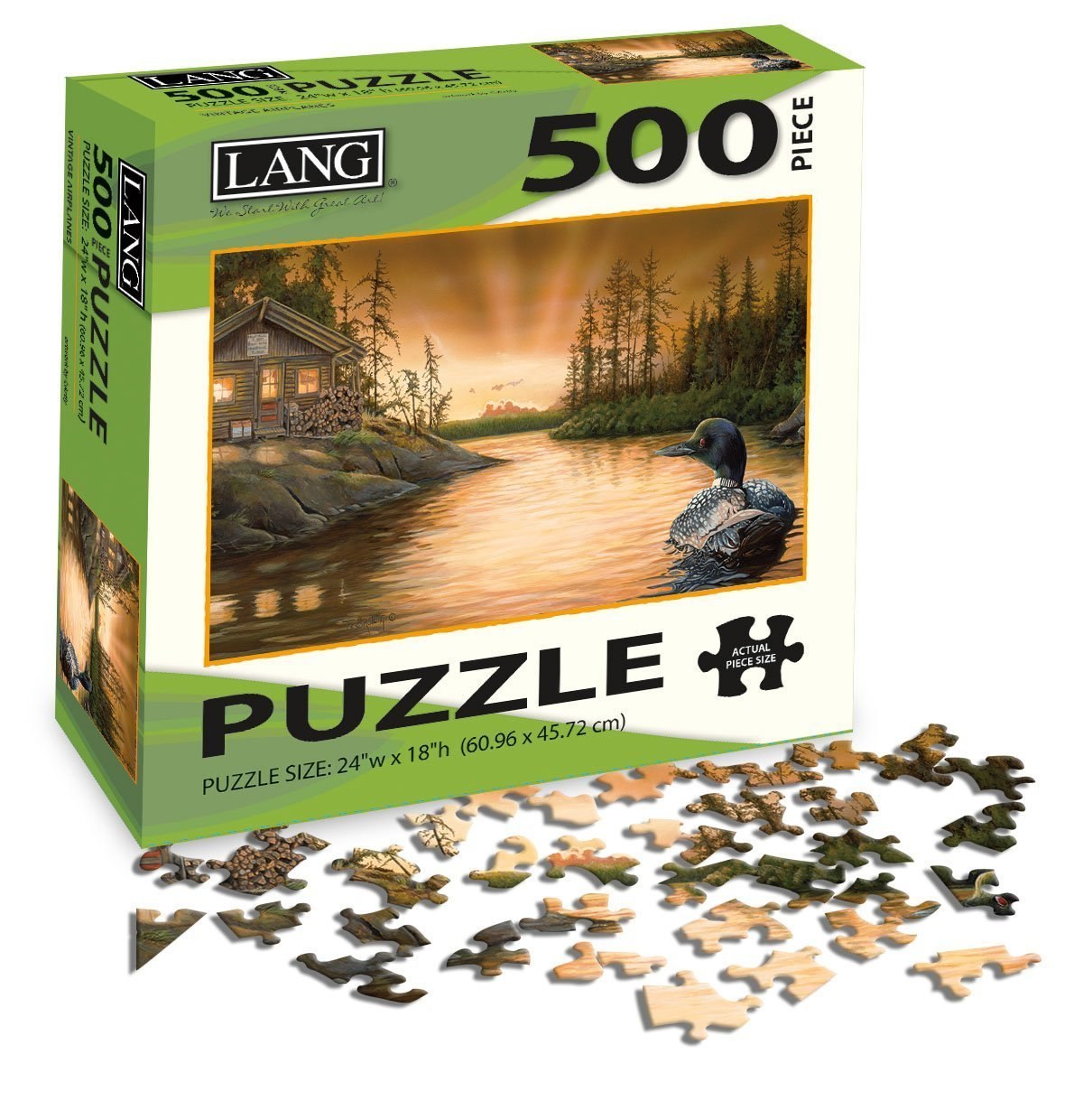 Cabin on the Narrows - 500pc Jigsaw Puzzle by Lang  			  					NEW - image 2