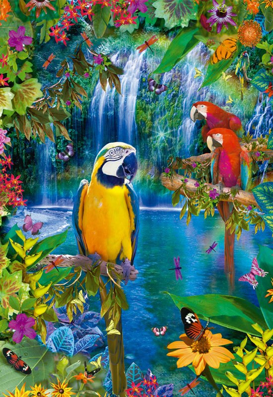 Bird Tropical Land - 500pc Jigsaw Puzzle By Educa
