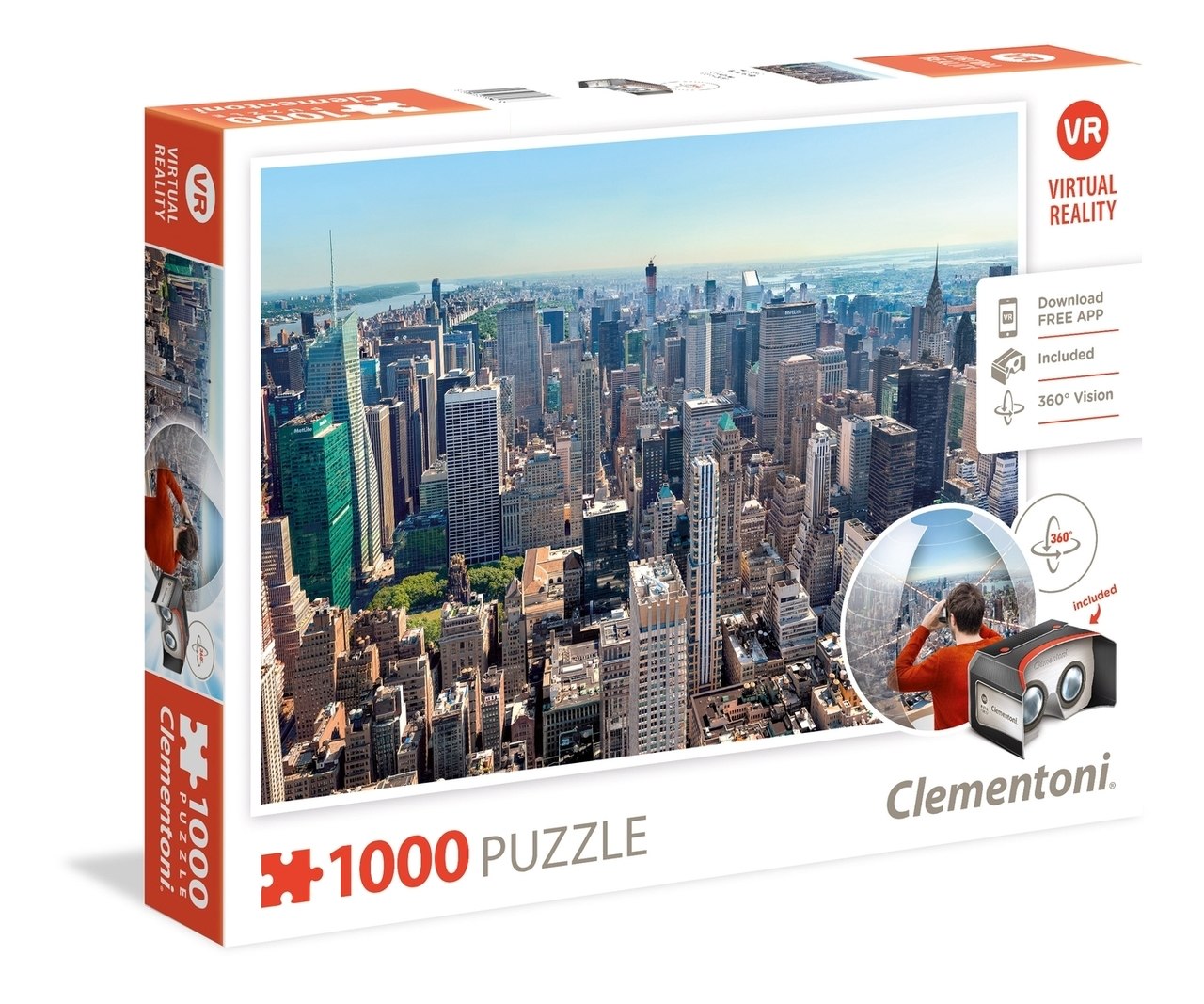 VR Puzzle: New York - 1000pc Jigsaw Puzzle by Clementoni  			  					NEW - image 1