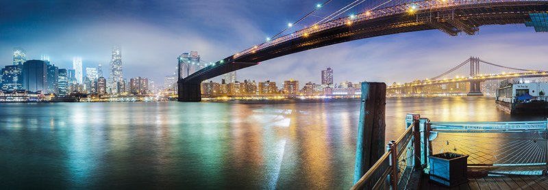Brooklyn Bridge - 1000pc Panoramic Jigsaw Puzzle by Anatolian