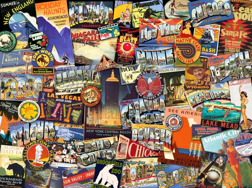 Road Trip USA - 1000pc Jigsaw Puzzle by Ravensburger