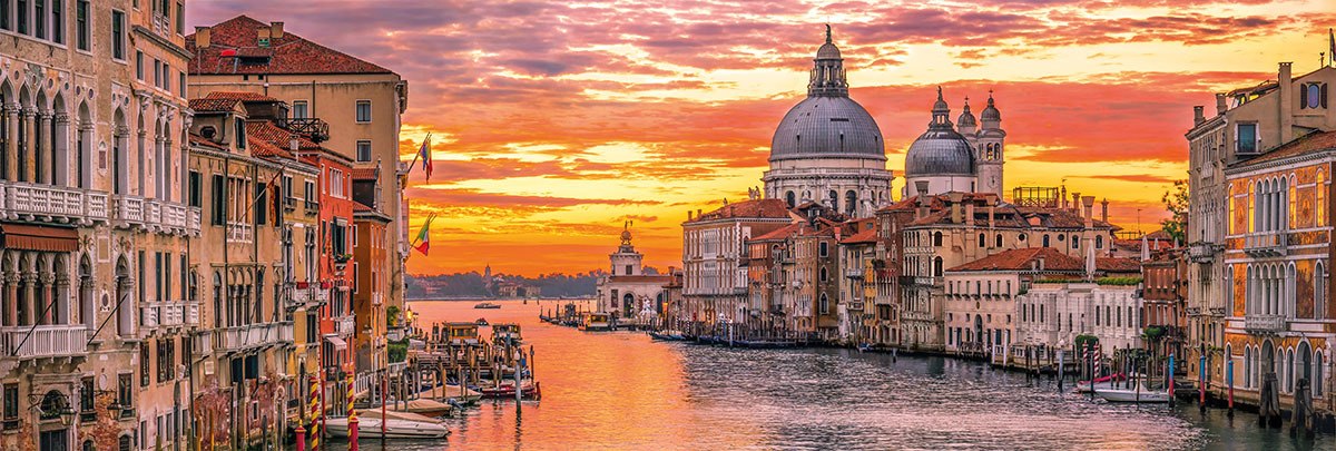 The Grand Canal - 1000pc Panoramic Jigsaw Puzzle by Clementoni  			  					NEW