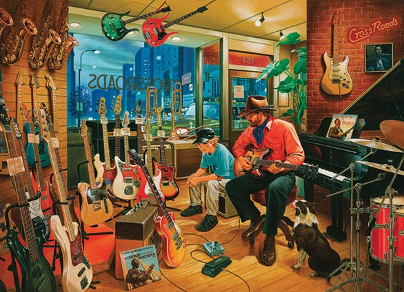 Crossroads Music Store - 1000pc Jigsaw Puzzle By Cobble Hill
