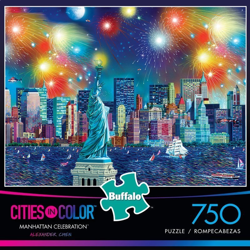 Cities In Color: Manhattan Celebration - 750pc Jigsaw Puzzle by Buffalo Games - image 1