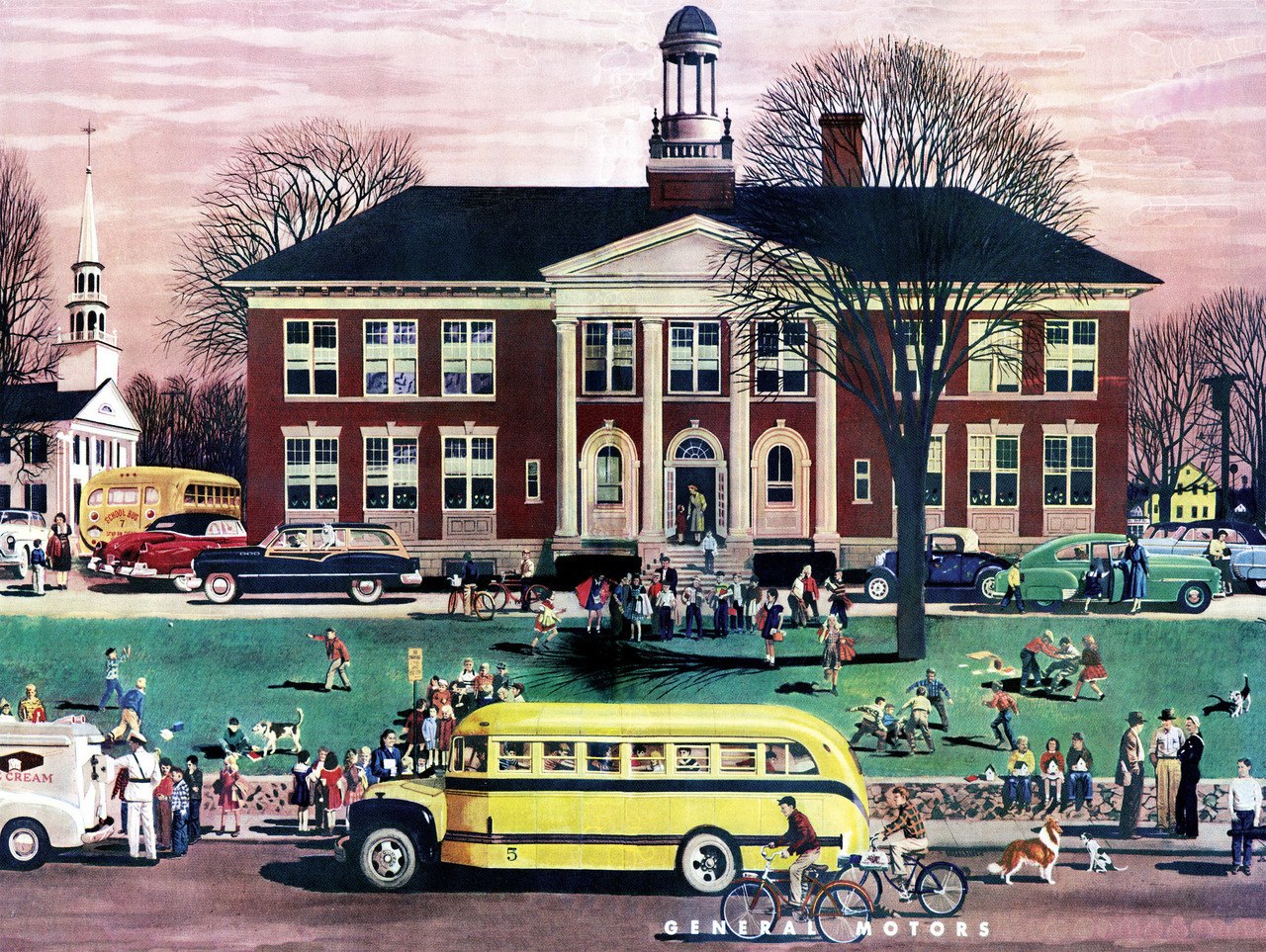 School House - 1000pc Jigsaw Puzzle by New York Puzzle Company