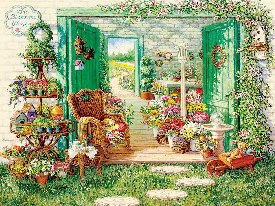 The Blossom Shoppe - 500pc Jigsaw Puzzle by Cobble Hill