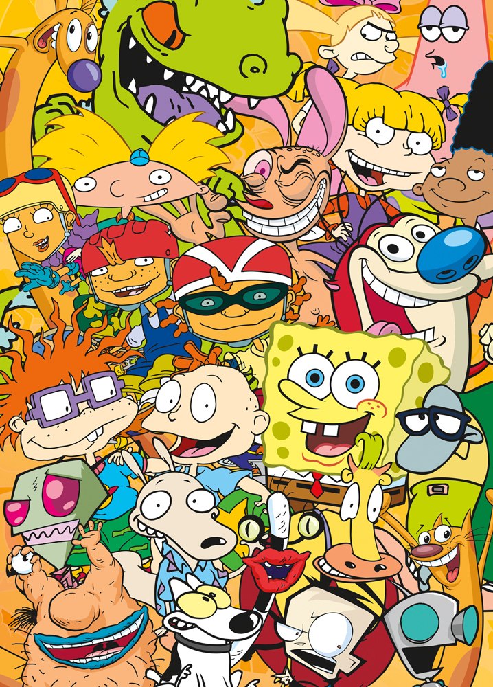 Nickelodeon Cast - 1000pc Jigsaw Puzzle by Aquarius  			  					NEW - image 1