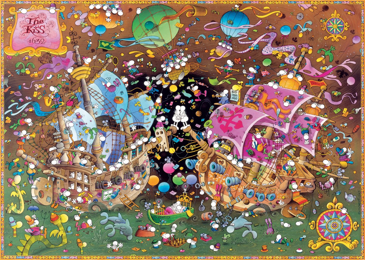 Mordillo: The Kiss - 2000pc Jigsaw Puzzle By Heye  			  					NEW