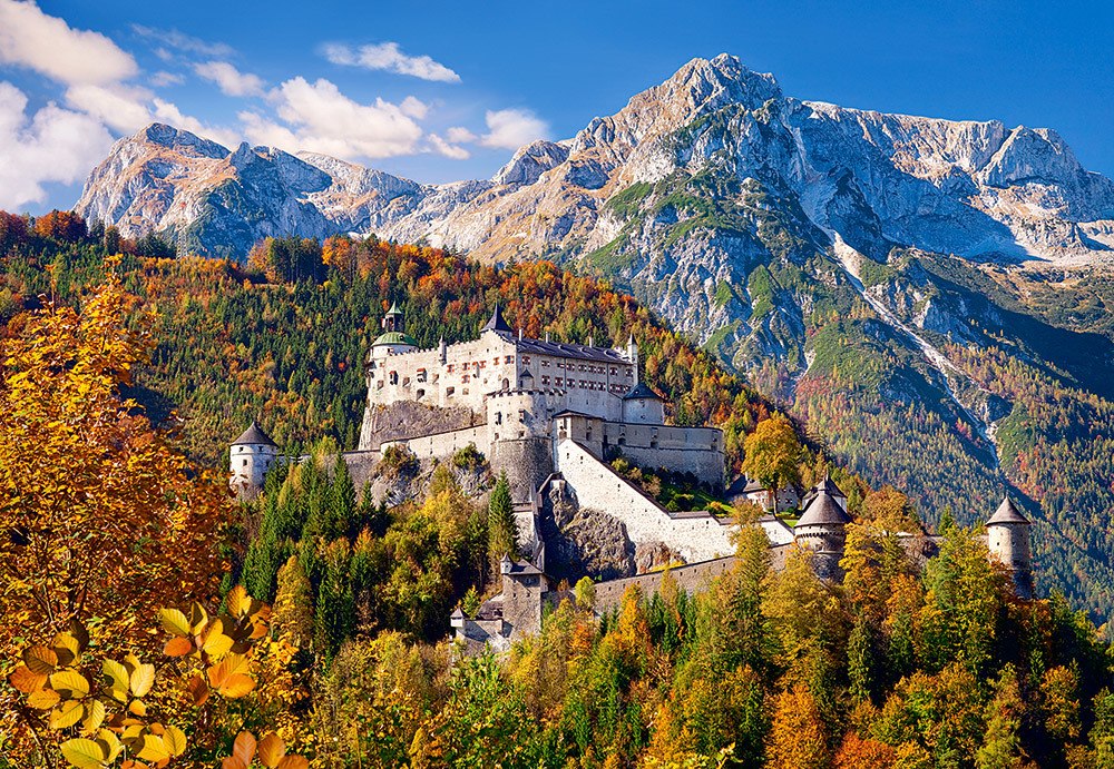 Hohenwerfen Castle, Austria - 1000pc Jigsaw Puzzle By Castorland