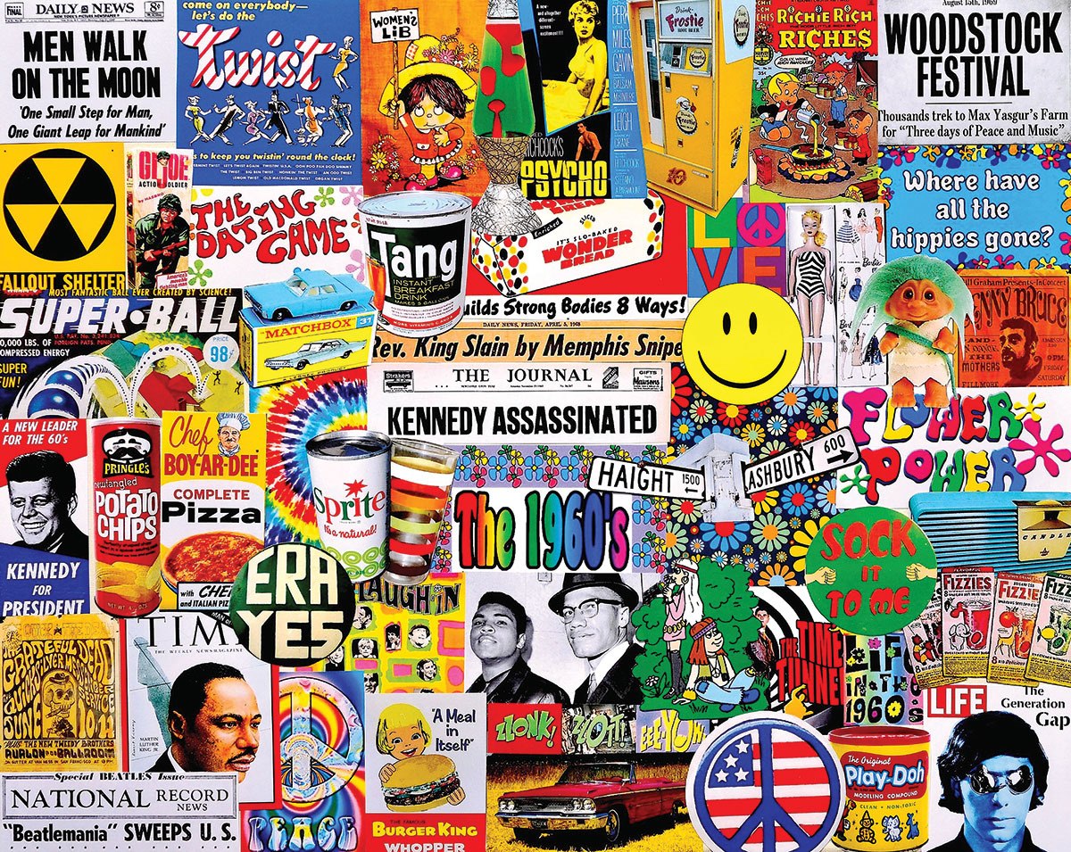 Life in the 60's - 1000pc Jigsaw Puzzle By White Mountain