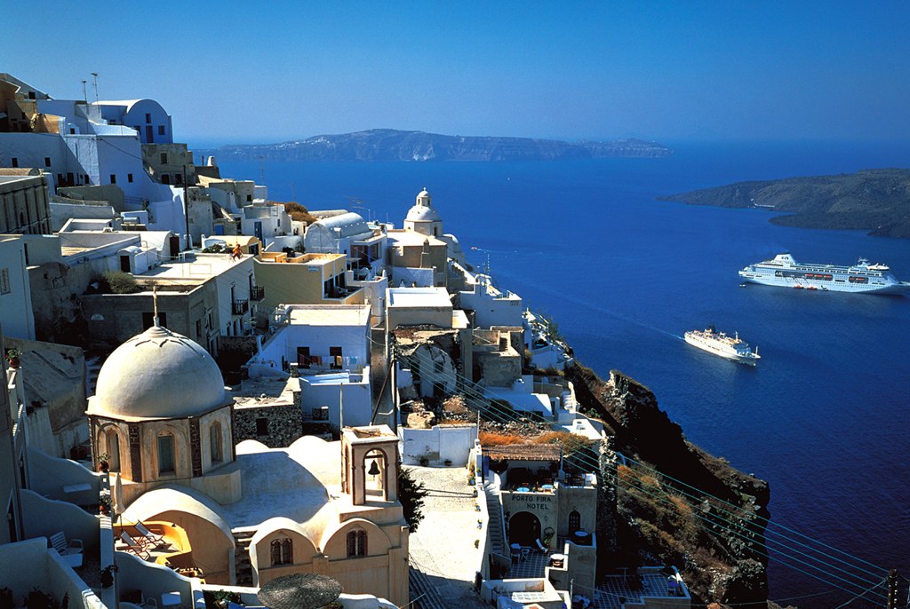 Santorini, Greece - 1000pc Jigsaw Puzzle by Tomax