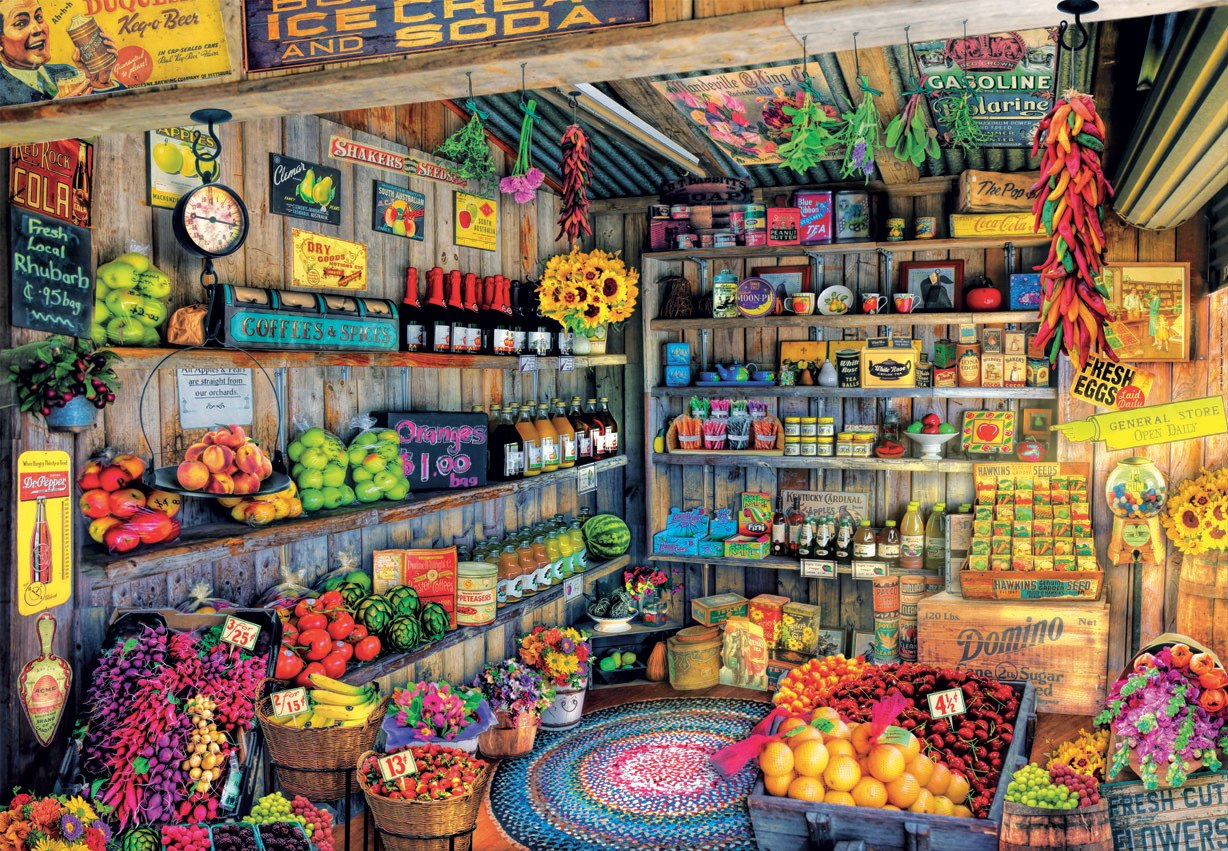 The Farmers Market - 2000pc Jigsaw Puzzle by Educa