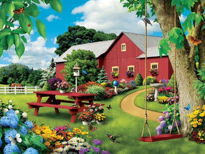 Picnic Paradise - 750pc Jigsaw Puzzle by Masterpieces