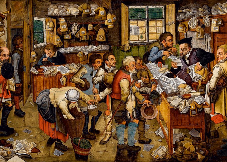 Breughel: The Payment of the Tithes - 1000pc Jigsaw Puzzle by D-Toys