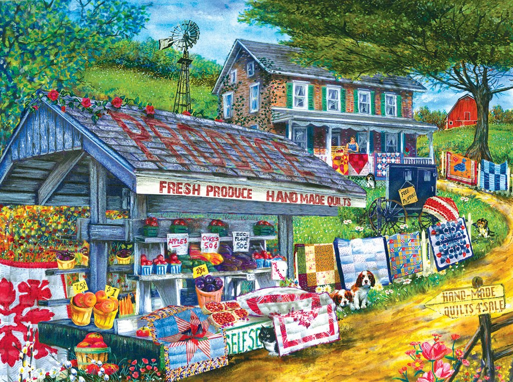 Handmade Quilts - 1000pc Jigsaw Puzzle by SunsOut