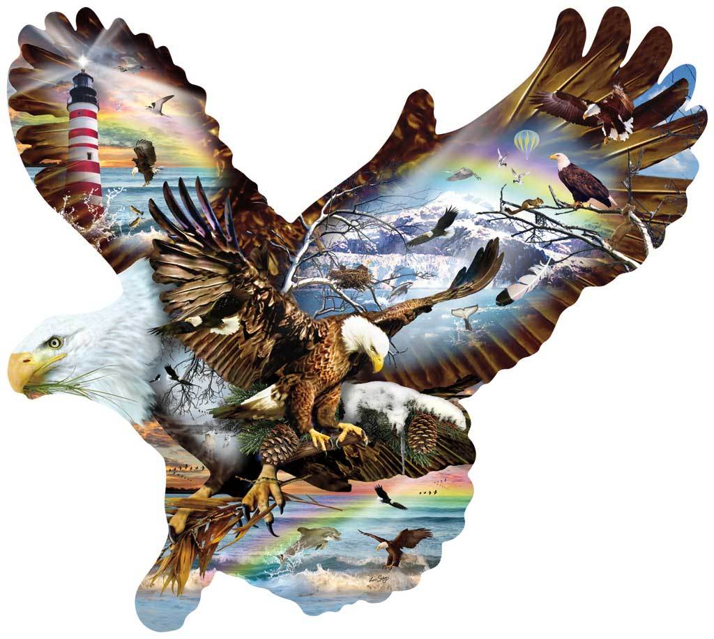Eagle Eye - 1000pc Shaped Jigsaw Puzzle By Sunsout