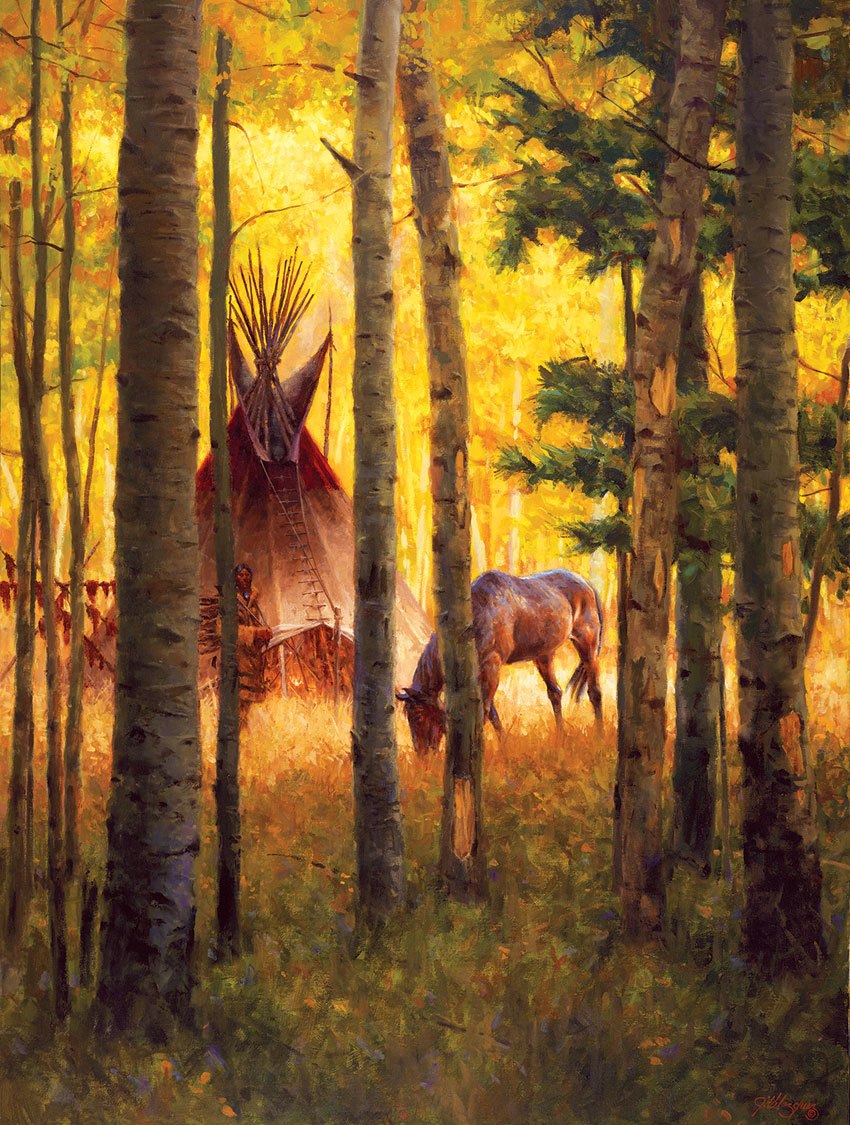Deep Forest Camp - 500pc Jigsaw Puzzle by SunsOut