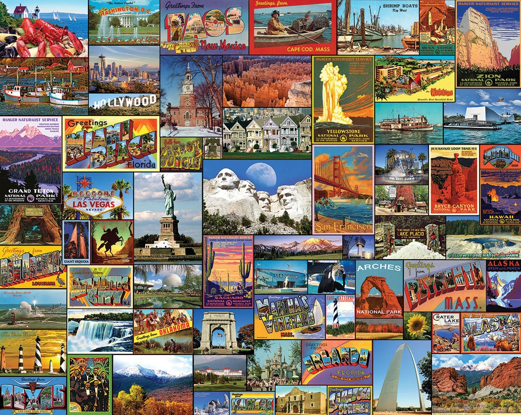 Best Places in America - 1000pc Jigsaw Puzzle by White Mountain