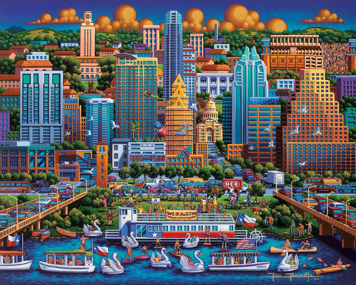 Austin - 500pc Jigsaw Puzzle by Dowdle  			  					NEW