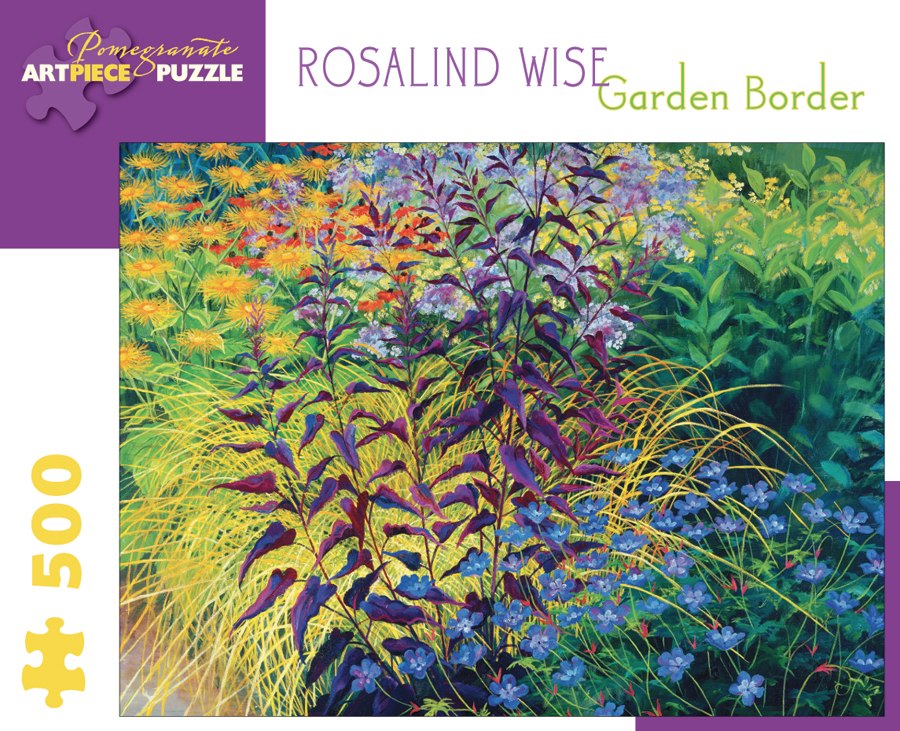 Rosalind Wise: Garden Border - 500pc Jigsaw Puzzle by Pomegranate