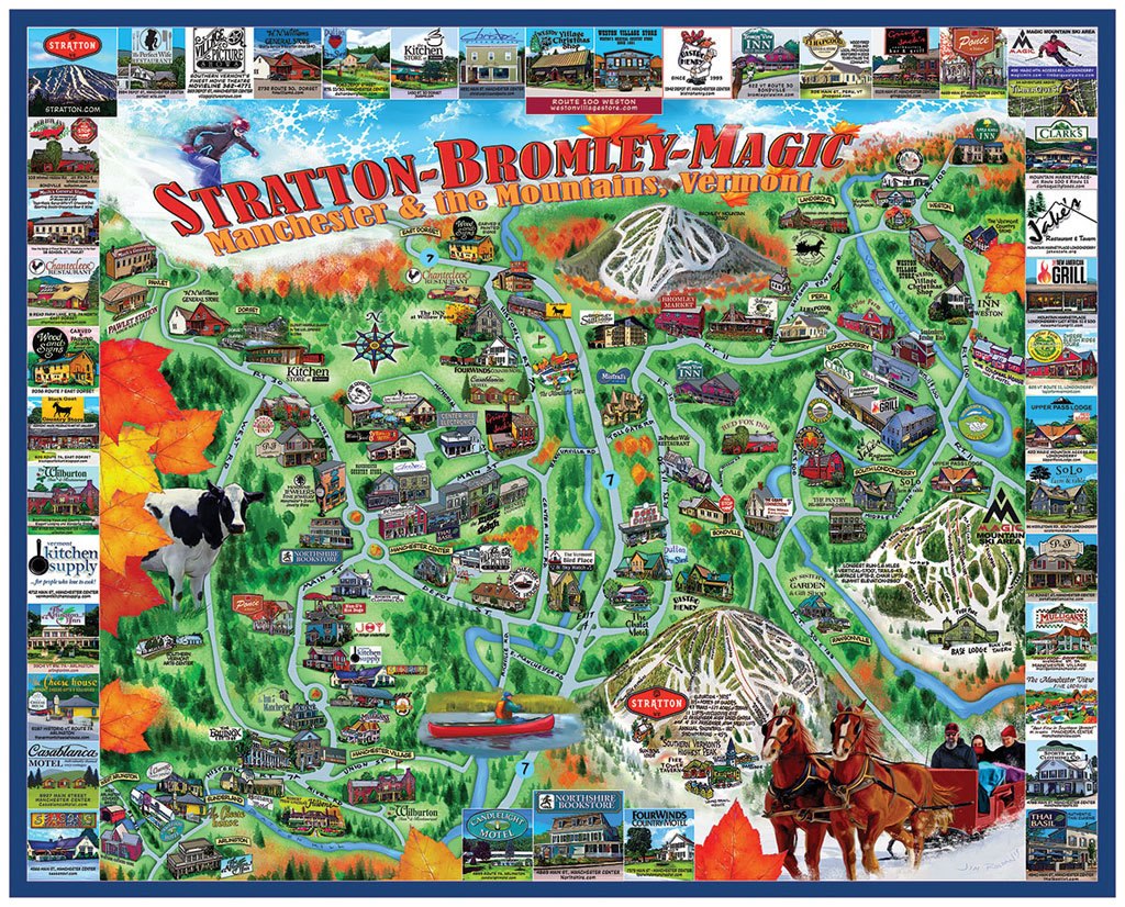 Manchester & the Mountains - 1000pc Jigsaw Puzzle by White Mountain