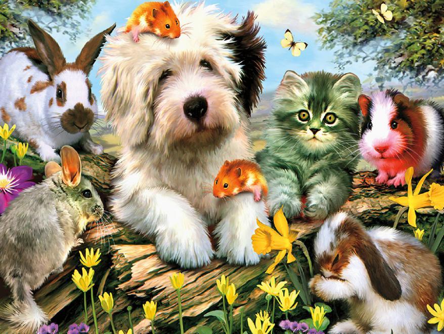 Harmony: Furry Friends - 550pc Jigsaw Puzzle by Ceaco