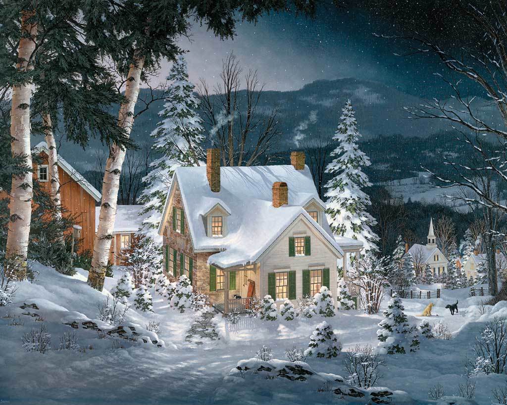 Friends in Winter - 1000pc Jigsaw Puzzle by White Mountain