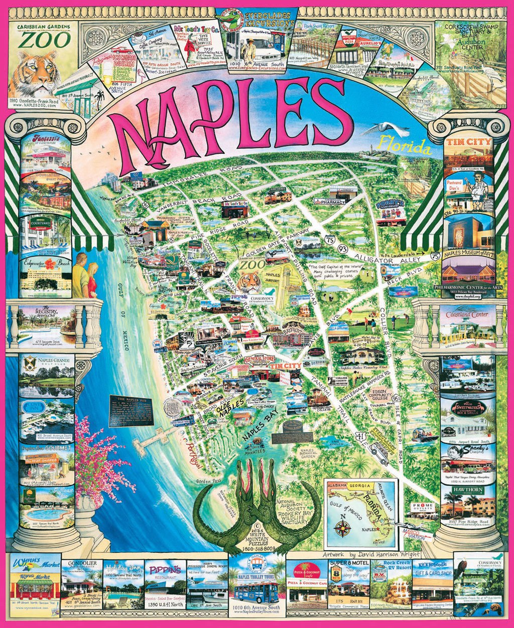 Naples, FL - 1000pc Jigsaw Puzzle by White Mountain