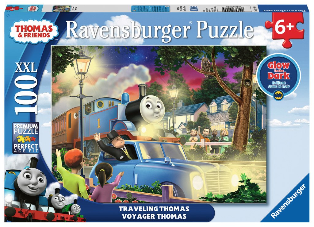 Travelling Thomas - 100pc Glow-in-the-Dark Jigsaw Puzzle By Ravensburger  			  					NEW