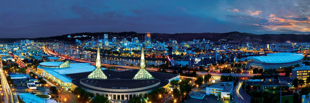Cityscape: Portland - 1000pc Panoramic Jigsaw Puzzle by Masterpieces