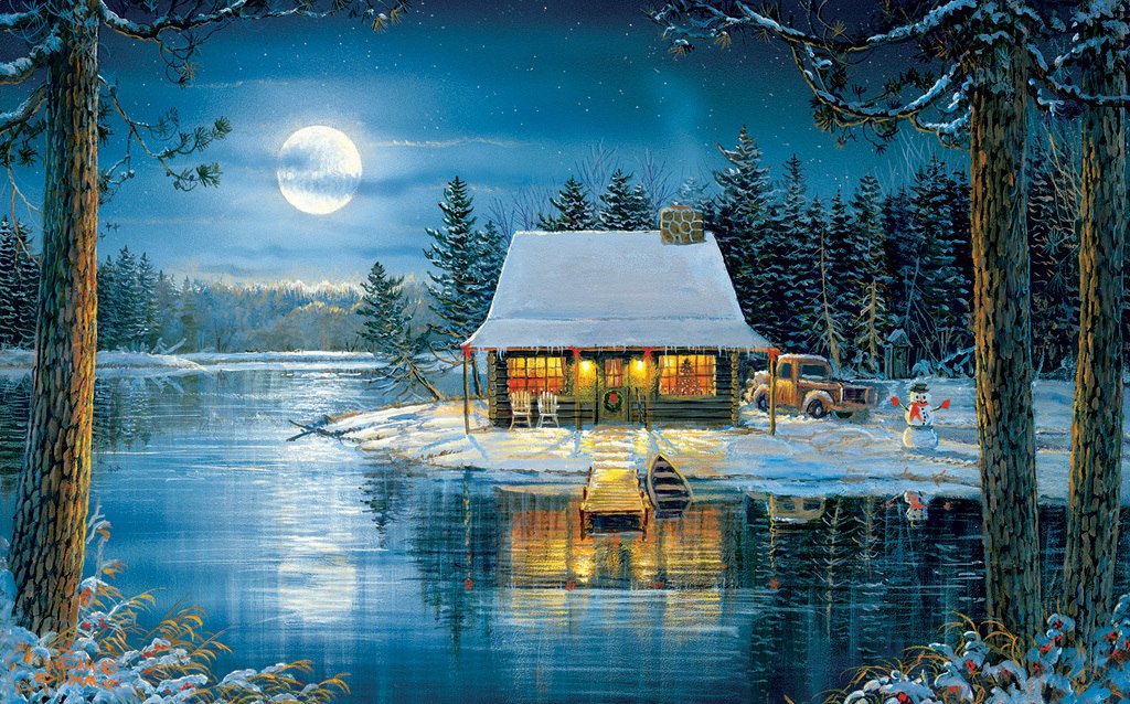 Lake Reflections - 300pc Large Format Jigsaw Puzzle by Sunsout