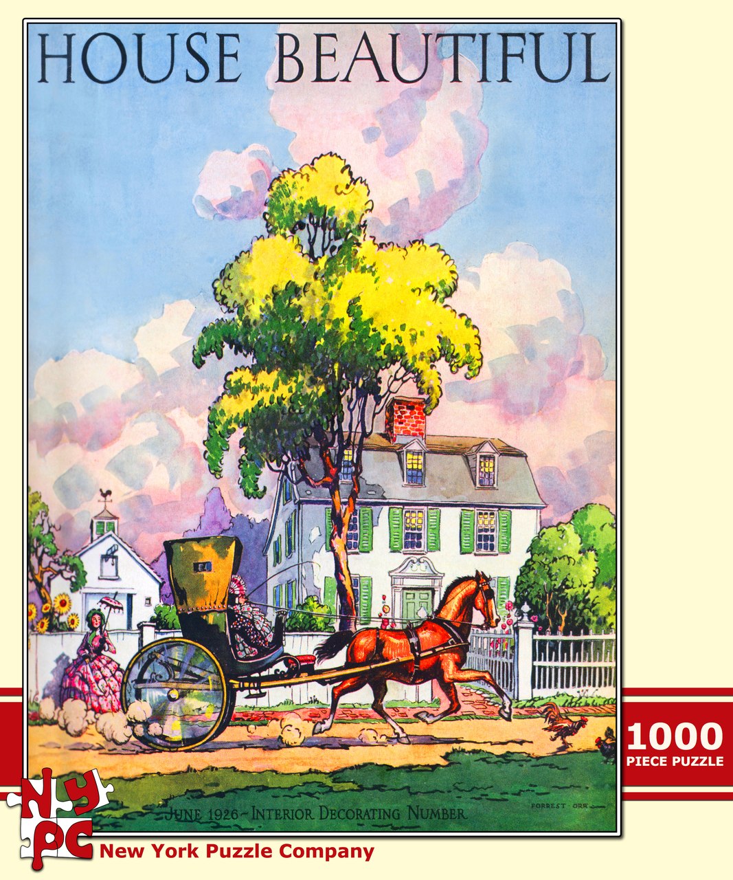 Country Town - 1000pc Jigsaw Puzzle by New York Puzzle Company