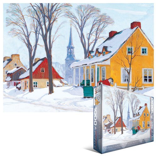Gagnon: Winter Morning in Baie-St. Paul - 1000pc Jigsaw Puzzle by Eurographics
