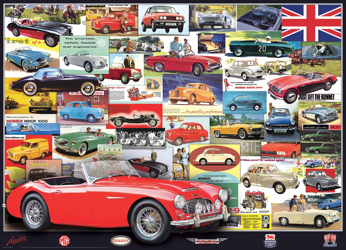 British Motor Heritage - 1000pc Jigsaw Puzzle by Eurographics
