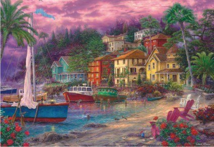 On Golden Shores - 2000pc Jigsaw Puzzle by Anatolian