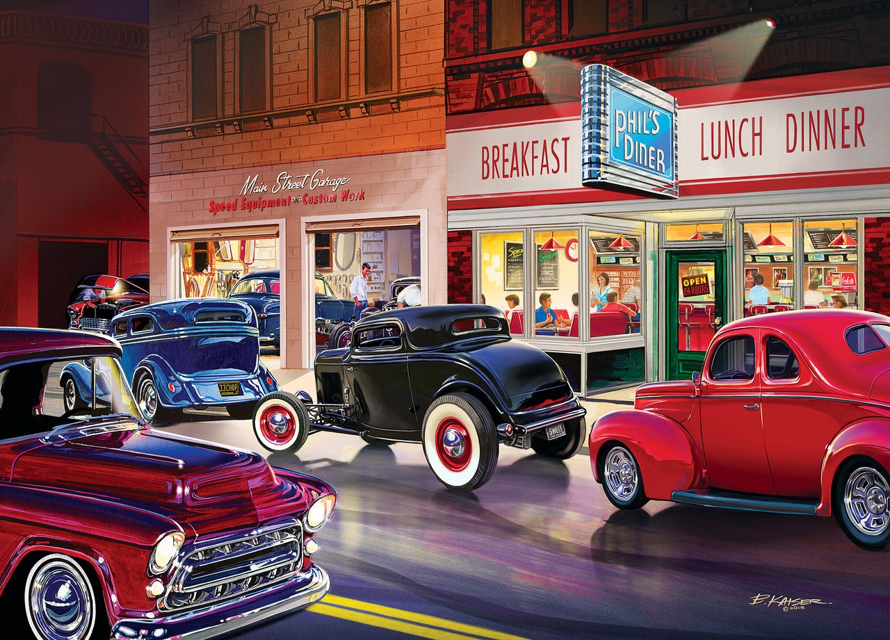 Phil's Diner - 1000pc Jigsaw Puzzle by Masterpieces