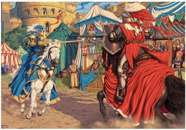 Gallery: Jousting Knights - 300pc Jigsaw Puzzle by Holdson  			  					NEW
