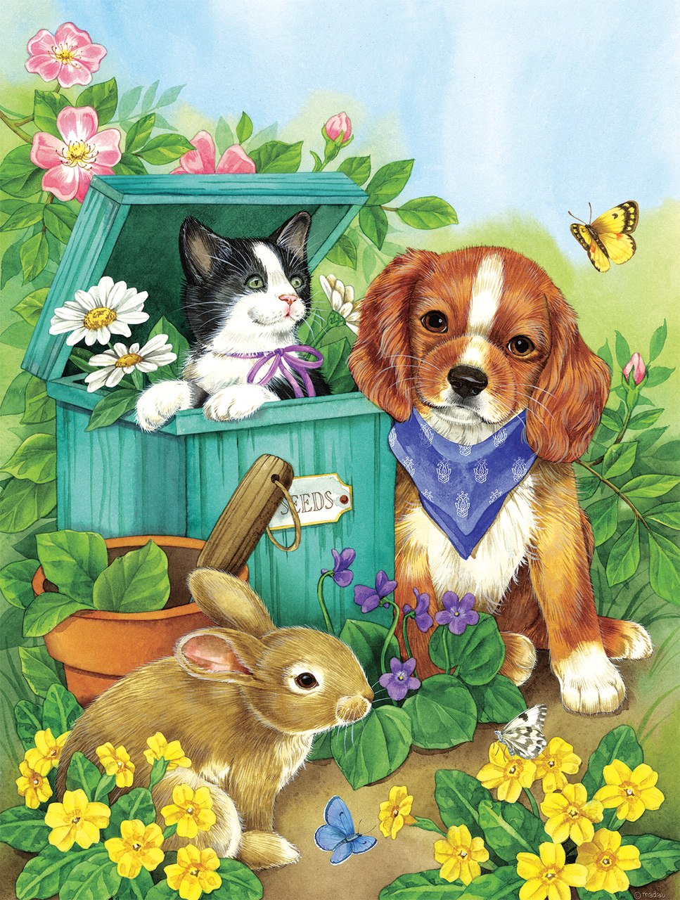 Precious Pets - 500pc Jigsaw Puzzle by Sunsout  			  					NEW