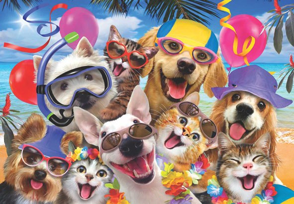 Beach Party Selfie - 260pc Jigsaw Puzzle by Anatolian  			  					NEW