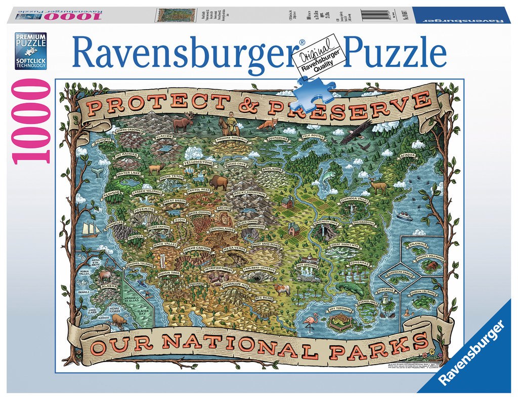 Protect and Preserve USA - 1000pc Jigsaw Puzzle By Ravensburger  			  					NEW - image 1