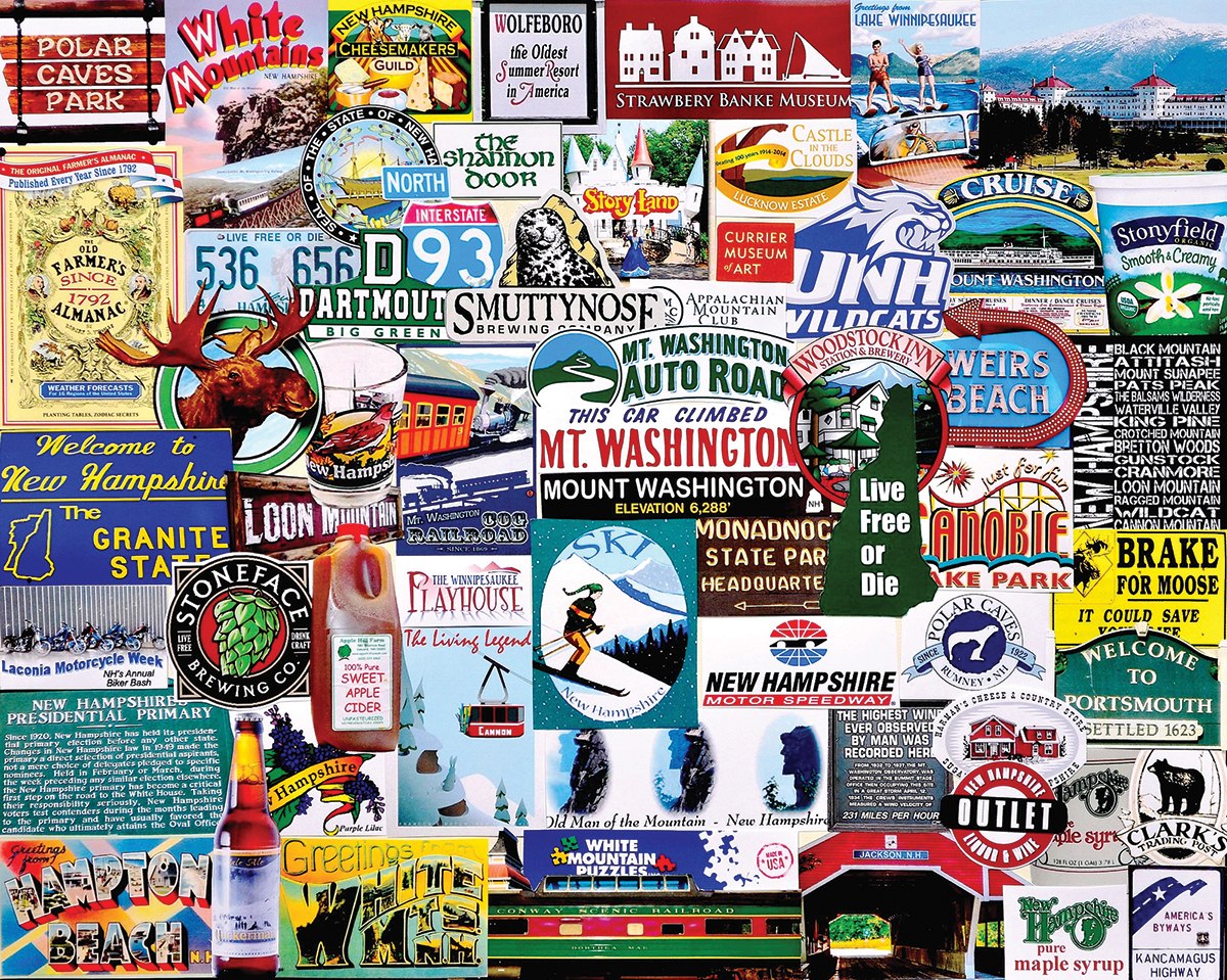 I Love New Hampshire - 1000pc Jigsaw Puzzle By White Mountain